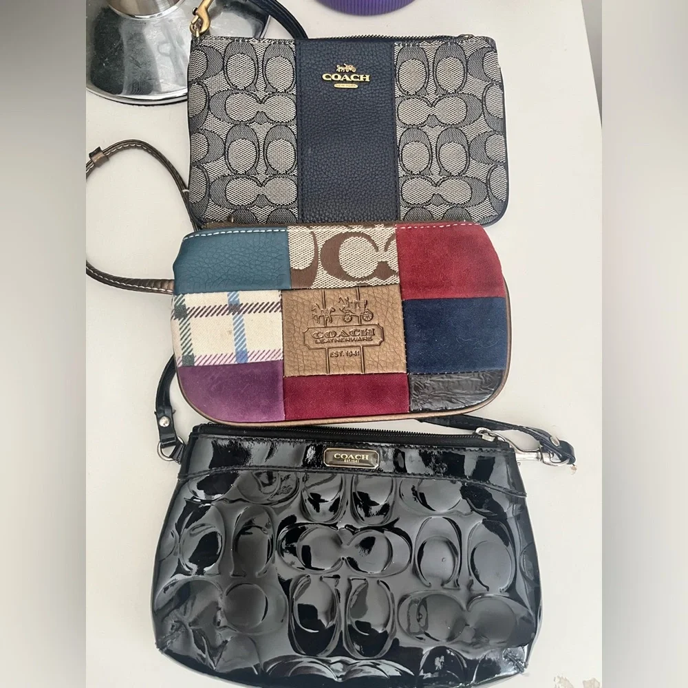 Coach Signature and Patchwork Wristlet Trio - Picture 1 of 3